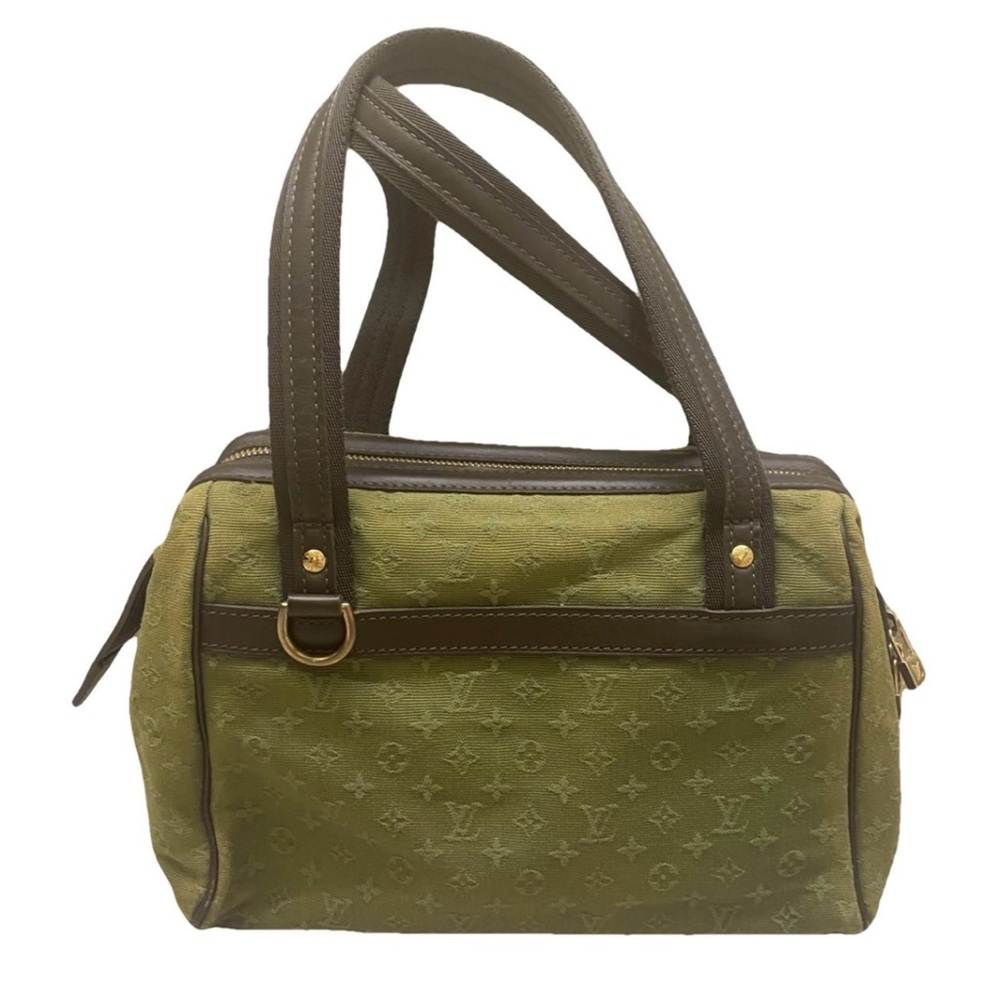 Louis Vuitton Idylle Mini Lin Olive Green handbag Bag with Brown Accents